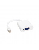Преходник DeTech Mini DP M - VGA , 10см, Бял - 18155