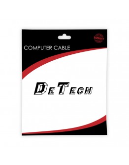Кабел, DeTech, HDMI - HDMI M/М, 1.8m, Без ферит, Черен - 18306