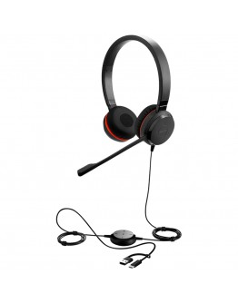 JABRA Evolve 20 SE, Stereo MS, USB C/A adapter,