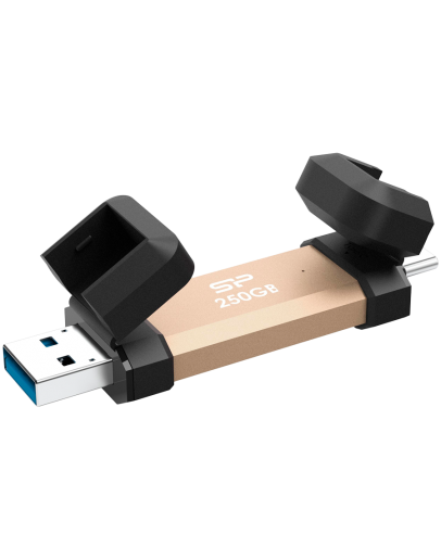 Silicon Power UC3S72 250GB, USB3.2 Gen2,DS72, Gold