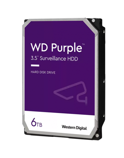 HDD Video Surveillance WD Purple 6TB CMR, 3.5'',