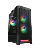COUGAR AIRFACE RGB PC Case, Mid Tower, Black