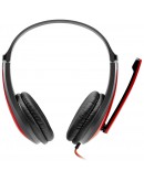 CANYON PC headset HSC-1 PC Mic Flat 2m Black Red