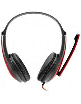 CANYON PC headset HSC-1 PC Mic Flat 2m Black Red