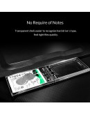 Orico външна кутия за диск Storage - Case - 2.5 inch 5Gbps Type-C Transparent - 2139C3-G2-CR-EP