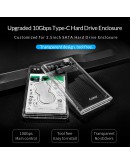 Orico външна кутия за диск Storage - Case - 2.5 inch 5Gbps Type-C Transparent - 2139C3-G2-CR-EP