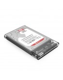 Orico прозрачна външна кутия за диск Storage - Case - 2.5 inch USB 3.0 transparent - 2139U3-CR