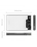 Orico прозрачна външна кутия за диск Storage - Case - 2.5 inch USB 3.0 transparent - 2139U3-CR