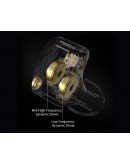 KZ професионални слушалки Hi-Fi In-Ear-Monitors - Castor Pro Gray Mic (Bass version) - Bass Up Edition