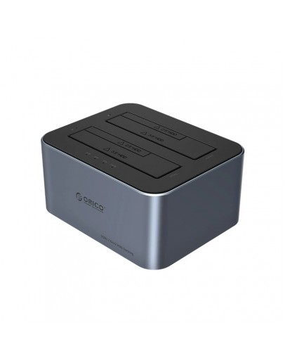 Orico докинг станция Storage - HDD/SSD Dock - 2 BAY Offline Clone 2.5/3.5 USB-C/USB-A - 6626C3-C-V1