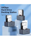 Orico докинг станция Storage - HDD/SSD Dock - 2 BAY Offline Clone 2.5/3.5 USB-C/USB-A - 6626C3-C-V1