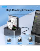 Orico докинг станция Storage - HDD/SSD Dock - 2 BAY Offline Clone 2.5/3.5 USB-C/USB-A - 6626C3-C-V1