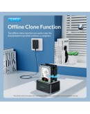 Orico докинг станция Storage - HDD/SSD Dock - 2.5/3.5 inch USB-C/USB-A - 6819C3-V1