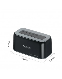 Orico докинг станция Storage - HDD/SSD Dock - 2.5/3.5 inch USB-C/USB-A - 6819C3-V1