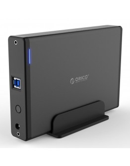 Orico кутия за диск Storage - Case - 3.5 inch Vertical, USB3.0, Power adapter, UASP, black - 7688U3-BK
