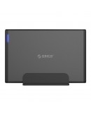 Orico кутия за диск Storage - Case - 3.5 inch Vertical, USB3.0, Power adapter, UASP, black - 7688U3-BK