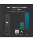 Orico кутия за диск Storage - Case - 3.5 inch Vertical, USB3.0, Power adapter, UASP, black - 7688U3-BK