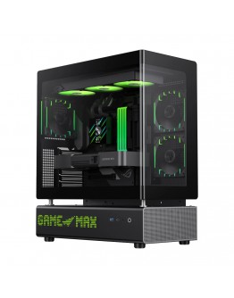 Gamemax кутия Case ATX - N90 BG - Addressable RGB, Modular Dual-Chamber