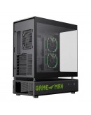 Gamemax кутия Case ATX - N90 BG - Addressable RGB, Modular Dual-Chamber