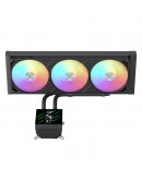 Gamemax водно охлаждане Water Cooling GLACIER 360 LCD BK - Addressable RGB