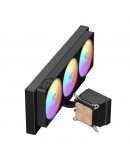 Gamemax водно охлаждане Water Cooling GLACIER 360 LCD BK - Addressable RGB