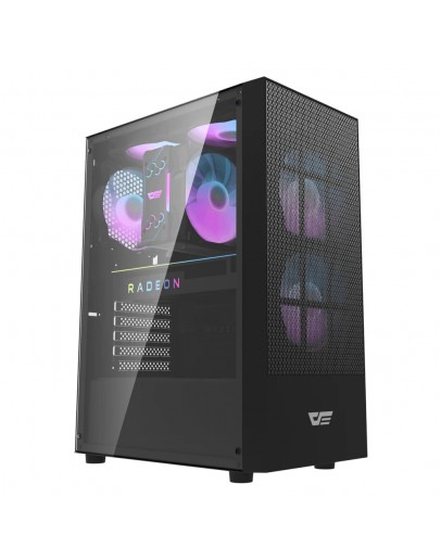 Darkflash кутия Case ATX - A290 Black - 3 x 120 mm RGB fans included
