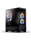 AeroCool кутия Case ATX - P500D Digi-G-BK-v1 - Digital Display, USB-C, 3 x 120 mm A-RGB