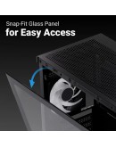 AeroCool кутия Case ATX - P500D Digi-G-BK-v1 - Digital Display, USB-C, 3 x 120 mm A-RGB