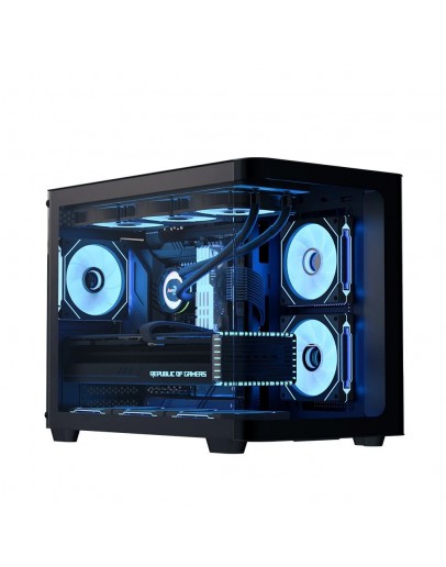 AeroCool кутия Case mATX - P300C-G-BK-v1 - 3 x 120 mm Infinity Mirror A-RGB