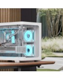 AeroCool кутия Case mATX - P300C-G-WT-v1 - 3 x 120 mm Infinity Mirror A-RGB