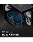 AeroCool кутия Case mATX - P300D Digi-G-BK-v1 - Digital Display, USB-C, 3 x 120 mm A-RGB