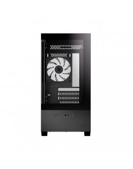 AeroCool кутия Case mATX - P300D Digi-G-BK-v1 - Digital Display, USB-C, 3 x 120 mm A-RGB