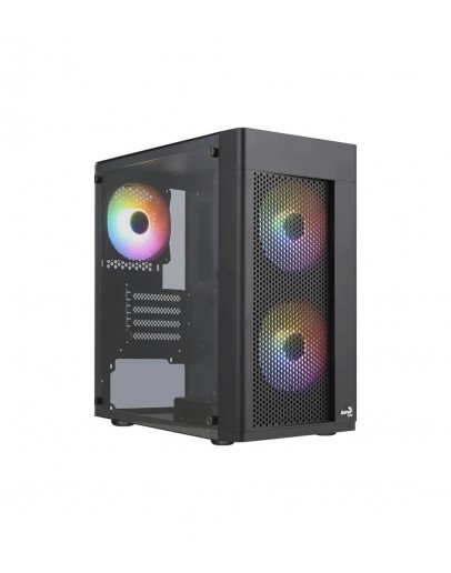 AeroCool кутия Case mATX - Hexform-G-BK-v2 - 3 fans included