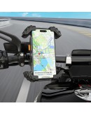 Acefast Стойка за телефон за колело Bicycle phone holder - Anti-skid, Shock-Absorbing - D23 - Black