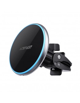 Acefast Стойка за телефон за кола Car phone holder - for Air vent, Wireless Magnetic Wireless Charging - D3 - Silver