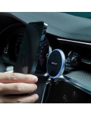 Acefast Стойка за телефон за кола Car phone holder - for Air vent, Wireless Magnetic Wireless Charging - D3 - Silver