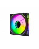 AeroCool вентилатор Fan 120mm Phantom M-3R - Infinity Mirror ARGB, REVERSE - Black