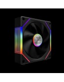 Gamdias Комплект вентилатори Fan Pack 3-in-1 3x120mm - AEOLUS P2-1203, Swappable Fan Blades (Reverse Fan Blades Included), Daisy-Chain, Infinity Mirror, A-RGB