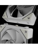 Gamdias Комплект вентилатори Fan Pack 3-in-1 3x120mm - AEOLUS P2-1203 White, Swappable Fan Blades (Reverse Fan Blades Included), Daisy-Chain, Infinity Mirror