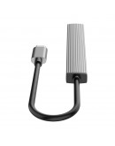 Orico хъб USB3.0/2.0 HUB 3 port + card reader TYPE C, Aluminum - AH-12F-GY