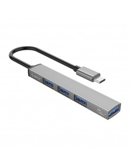 Orico хъб USB3.0/2.0 HUB 4 port - Type-C input - AH-13-GY