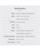 Orico хъб USB3.0/2.0 HUB 4 port - Type-C input - AH-13-GY