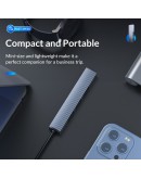 Orico хъб USB3.0/2.0 HUB 3 port + card reader, Aluminum - AH-A12F-GY