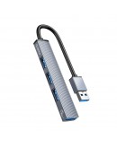 Orico хъб USB3.0/2.0 HUB 4 port, Aluminum - AH-A13-GY