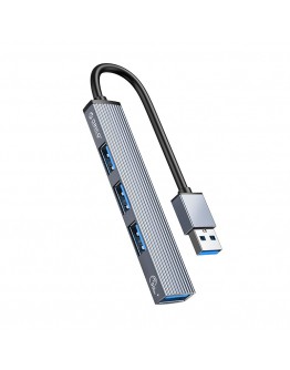 Orico хъб USB3.0/2.0 HUB 4 port, Aluminum - AH-A13-GY