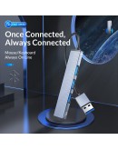 Orico хъб USB3.0/2.0 HUB 4 port, Aluminum - AH-A13-GY