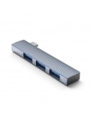 Orico хъб USB3.0/2.0 HUB 3 port TYPE C, Aluminum - AH-W13-GY