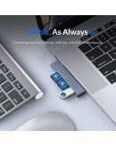 Orico хъб USB3.0/2.0 HUB 3 port TYPE C, Aluminum - AH-W13-GY