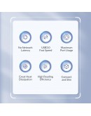 Orico хъб USB3.0/2.0 HUB 3 port TYPE C, Aluminum - AH-W13-GY