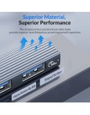 Orico хъб USB3.0/2.0 HUB 3 port TYPE C, Aluminum - AH-W13-GY